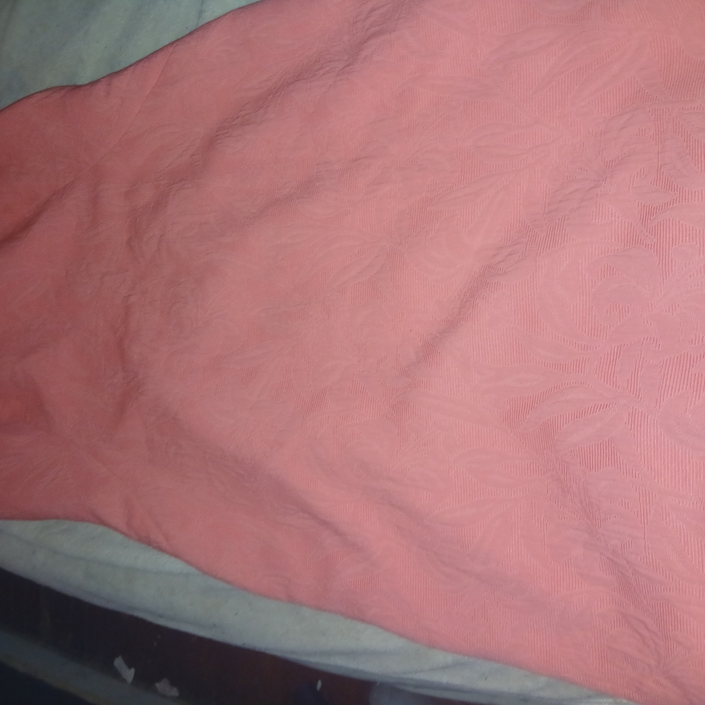Coral Textured Dress